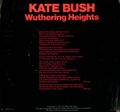 見本盤　ケイト・ブッシュ Wuthering Heights 7インチレコード 見本盤ケイト・ブッシュ Wuthering Heights 7インチレコード